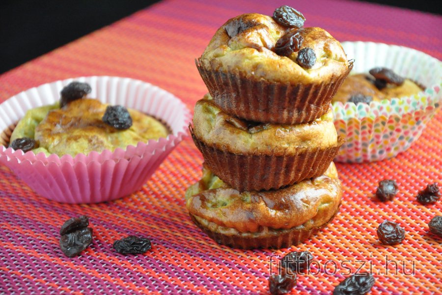 Egyszerű Fitnesz Banános Muffin (Gluténmentes, Cukormentes)