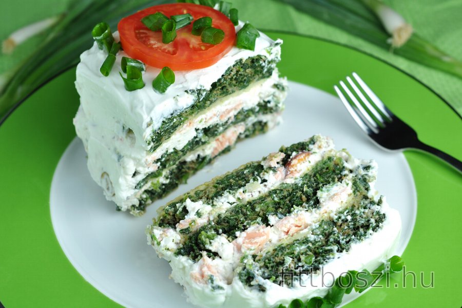 Fitt Sós Spenótos Torta Lazaccal
