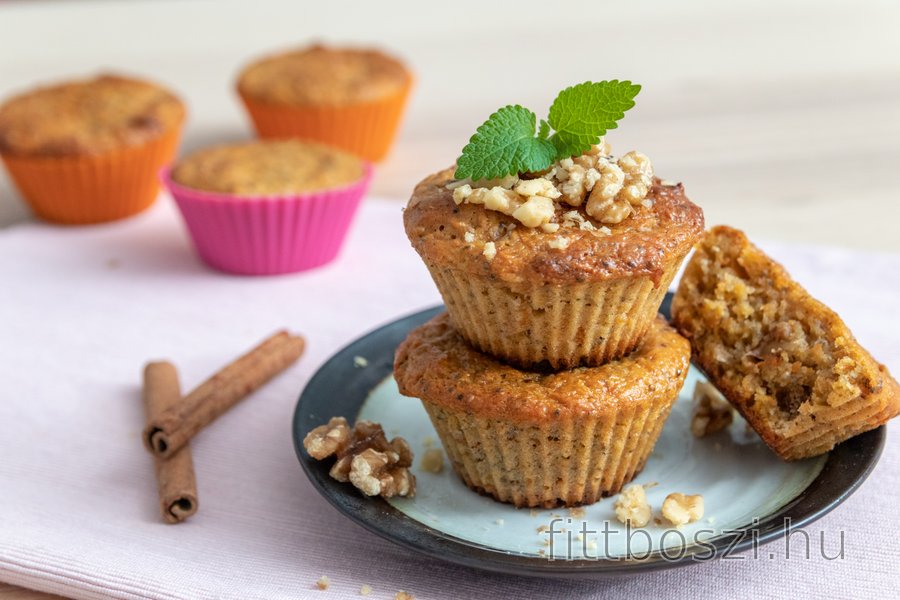 Egészséges sárgarépa muffin (tönkölylisztből)